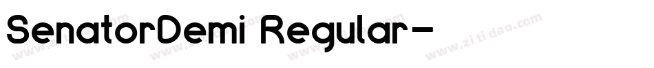 SenatorDemi Regular字体转换